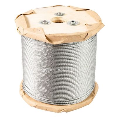 Harga yang bagus Kabel Baja Karbon Baja Kabel Pesawat Kabel Baja Tali Kawat Gulungan 100 kaki Dalam Kawat Tali Galvanis 7x19 on line