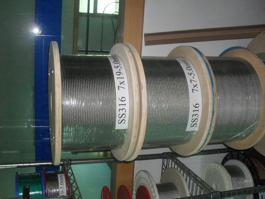 Harga yang bagus 2.000 m/masing-masing Kabel Pesawat Udara Galvanis Celup Panas MIL-DTL-83420 Kabel Baja 2000N/MM2 6x19FC Tali Kawat Baja Standar AiSi on line