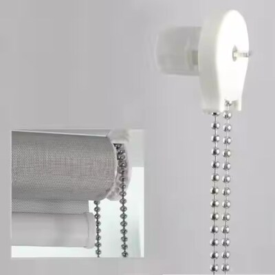 Harga yang bagus Komponen Roller Shade Grosir Rantai Manik Logam Rantai Bola Tira Gorden 4.5*6mm untuk Gorden on line