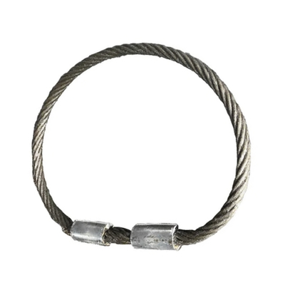 Harga yang bagus Galvanized Steel Wire Rope Lifting Sling Hand Rigging Slings With Thimble for Crane on line