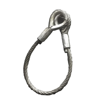 Harga yang bagus Galvanized Crane Wire Rope 6*26 6*37 Lifting Slings Loop Handling Slings for Boat on line