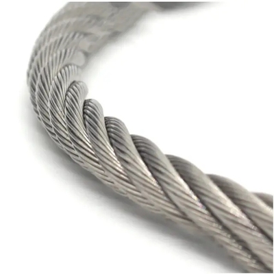 Harga yang bagus 6x26 IWRC stainless steel wire rope 316 dan 304 Grade untuk elevator crane bridge railway use on line