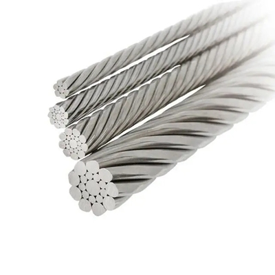 Harga yang bagus AISI 304 316 Stainless Steel Wire Rope 1/2 250FT 6X19+IWRC untuk manufaktur lift on line
