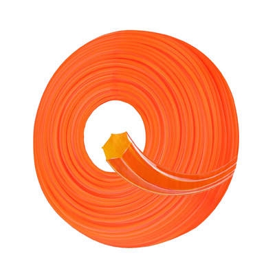 Harga yang bagus Warna Oranye Pre-cut Garden Brush Cutter Trimmer Line Hexagonal Nylon Lawn Trimmer Line on line