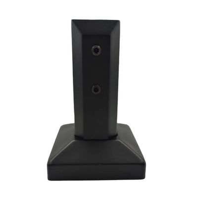 Harga yang bagus Clip Spigot Kaca Precision Investment Casting Glass Clamp dalam Matt Hitam dengan Lapisan on line