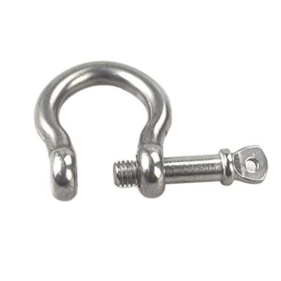 Harga yang bagus High Polished Bow Type Shackle stainless steel AISI304/316 untuk kinerja yang dapat diandalkan on line