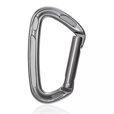 Harga yang bagus 23KN Stainless Steel D Shape Carabiner Clip untuk Teknologi Casting Precision Climbing on line