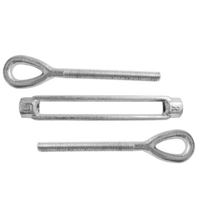 Harga yang bagus Slivery Turnbuckles Mata Mata Adjustable Wire Rope Turnbuckle dari stainless steel 304 316 on line