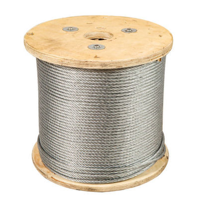 Harga yang bagus 1/2 inci Galvanized dan Ungalvanized Steel Wire Rope 6X19 Iwrc dengan Toleransi ± 1% on line
