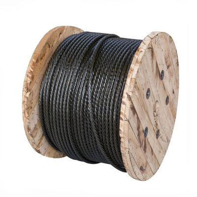 Harga yang bagus 7x7 1/8' AISI316 Black Oxide Steel Wire Rope untuk Konstruksi Dek Railing on line