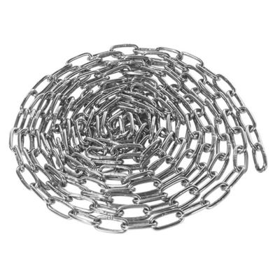 Harga yang bagus Rantai Tautan Panjang Baja Tahan Karat Pengikat Beban Rantai Tahan Bahan Kimia Standar DIN 763 on line