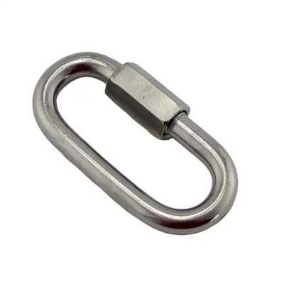 Harga yang bagus 304/316 Stainless Steel Quick Link Carabiner Hooks Polished Finish for Connecting on line