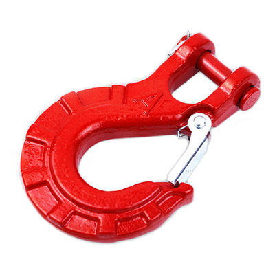 Harga yang bagus G80 Forged Super Alloy Steel Tow Hook Clevis Sling Shackle with Cast Latch on line
