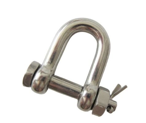 Harga yang bagus Polished Finish OEM 304 316 Stainless Steel Us Bolt Type Chain Shackle D Shackle on line