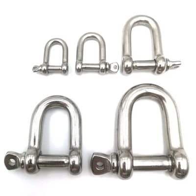Harga yang bagus Stainless Steel Screw Pin D Shackles on line