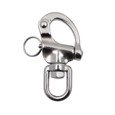 Harga yang bagus Marine Grade Stainless Steel Swivel Snap Shackle with Polished Surface and Durability on line