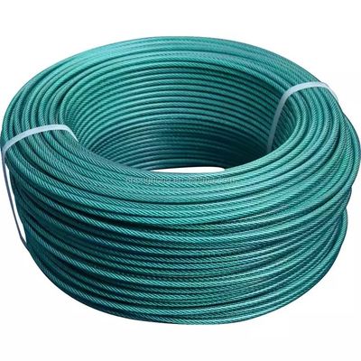 Harga yang bagus Baja berurutan dingin khusus PVC / nilon dilapisi baja tahan karat kawat tali Kabel pesawat on line