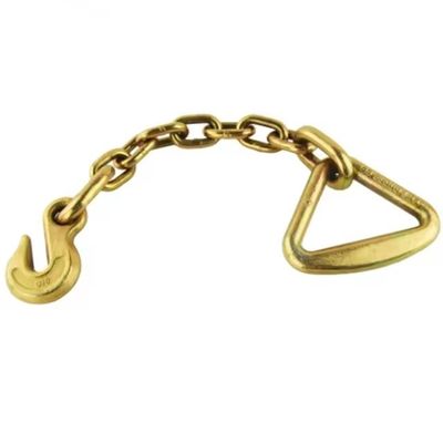 2t Batas Beban Kerja Ratchet Load Binder dengan G70 Chain Triangle Ring dan Hook Standar