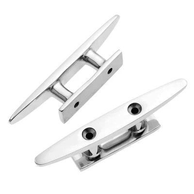 Harga yang bagus Fittings Hardware Marinir AISI 316 Stainless Steel Boat Cleat dengan finish yang dipoles on line