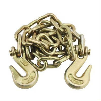 Harga yang bagus Diameter 8mm G70 Trailer Safety Chain Dengan Clevis Grab Hook on line