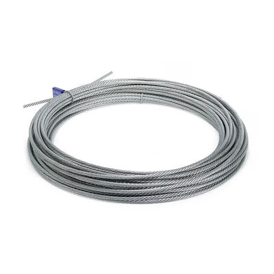 Harga yang bagus AiSi Standar 6x7 FC Galvanized Steel Wire Rope Kuat dan kokoh untuk setiap aplikasi on line