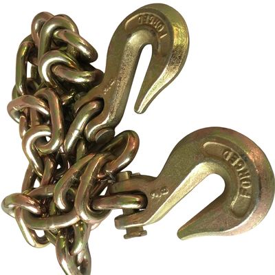 Harga yang bagus 2t Working Load Limit Zinc Plated G70 Binder Chain With 2 Clevis Grab Hook Guaranteed on line