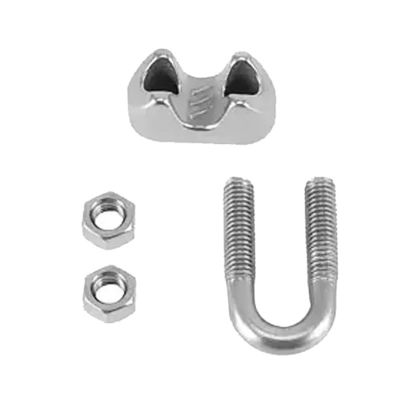Harga yang bagus Stainless Steel Drop Forged Wire Rope Clips Boat Polish Finish Italian Type on line