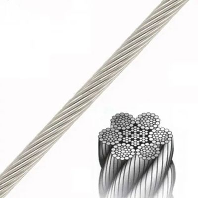 Kabel Baja Galvanis Karbon Tinggi Troli 7x7 6x19 FC IWRC 6x36 19x7 untuk Tower Crane