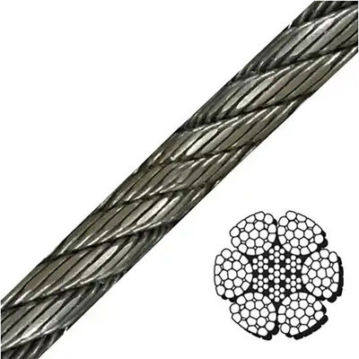Harga yang bagus 35*k7 32mm Galvanized Compacted Strand Rope Steel Cold Heading khusus untuk industri on line