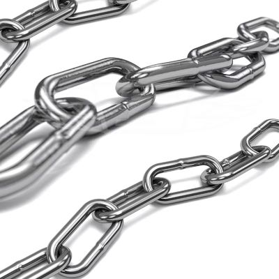Harga yang bagus 8MM Stainless Steel Heavy Duty Link Chain DIN766 SS304 SS316 Test Load 48kN on line