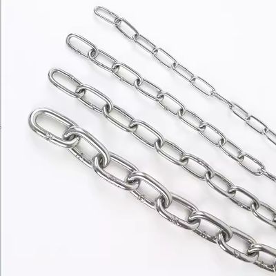 Harga yang bagus Rantai rantai baja finish biasa SS304 Din763 Rantai rantai stainless 2t Batas beban kerja on line