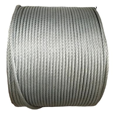 Harga yang bagus 8mm 12mm 20mm 32mm baja tahan karat karbon tinggi Galvanized Wire Rope 6x37 FC IWRC on line