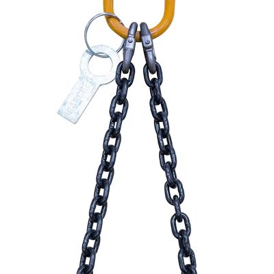 Harga yang bagus 40 Ton Load Capacity 20Mn2 Chain Lifting Chain Sling With Master Link 12M Long Double Leg on line