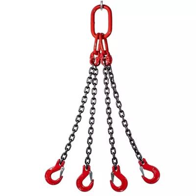 Harga yang bagus G80 Chain Sling With Legs/Endless for Lifting Goods Black Finish Welded Chain Structure on line