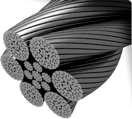 Harga yang bagus Membengkokkan Kabel Baja Galvanis 6xK36WS IWRC 32mm untuk Aplikasi Angkat Berat on line