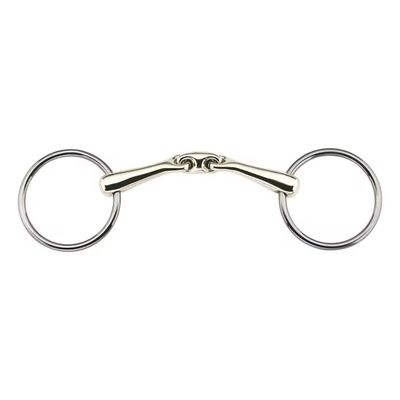 Harga yang bagus Polished stainless steel loose ring horse mouth bit untuk bersepeda kompetitif on line