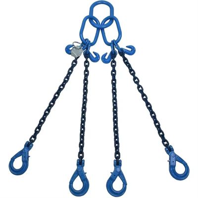 Harga yang bagus Standard Blacken Finished Strong G80 Alloy Steel Lifting Chain Sling with Hook on line