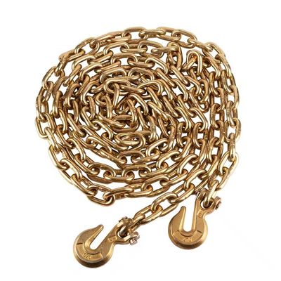 Harga yang bagus Standard G70 1/2''x 20' Steel Lifting Chain 48kN Test Load for Load Securing Needs on line