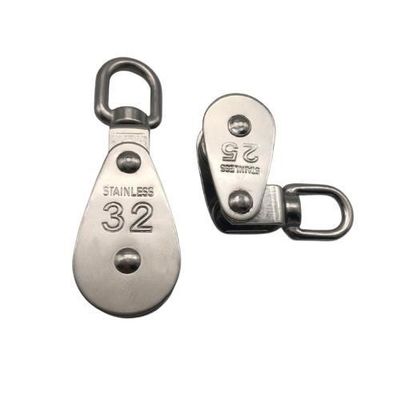 Harga yang bagus Kabel kawat stainless steel Swivel Sheave Pulley Block untuk aplikasi industri berat on line
