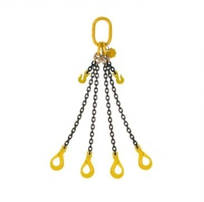 Harga yang bagus 2t Working Loadlimit Black Finish G80 Double Leg Lifting Sling Chain for Construction on line