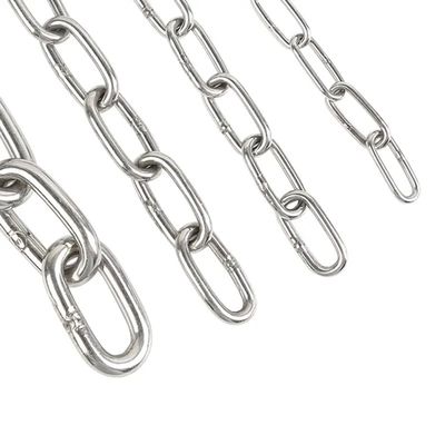 Harga yang bagus 8mm Blacken Selesai 316 Stainless Steel Boats Anchor Chain Standar DIN766 untuk Kapal on line