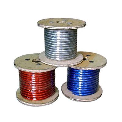 Harga yang bagus 6X7 FC/IWS 1/32'' 3/64'' 1/16'' 3/32'' 1/8'' 5/32'' 3/16'' 1/4'' 5/16'' Tali Kawat Baja Lapis PVC/PP/PE/PA on line