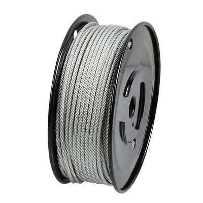 Harga yang bagus 1/16' 3/32' 1/8' 5/32' 3/16' 1/4' 5/16' 1X19 Aluminium-Zinc Wire Rope untuk Konstruksi on line