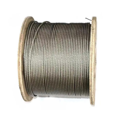 Harga yang bagus Steel Core Stainless Steel Wire Rope Cable 1*7 1*19 7*19 Galvanized Jenis Core Grade on line