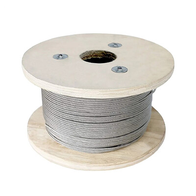 Harga yang bagus 6x19 Konstruksi Galvanized Steel Wire Rope Lifting Cable dengan kelas stainless steel on line