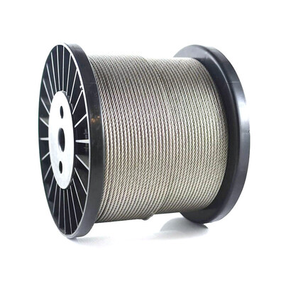 Kabel kawat baja tahan karat galvanis elektro dengan 6x7 6x19 6x15 7FC Konstruksi untuk Cold Heading Steel Aplikasi