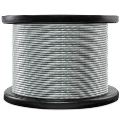 Harga yang bagus 7x7 Wire Rope Galvanized Steel Wire Rope 3/32 PVC Dilapisi hingga 3/16 untuk Crane dan Lifting on line