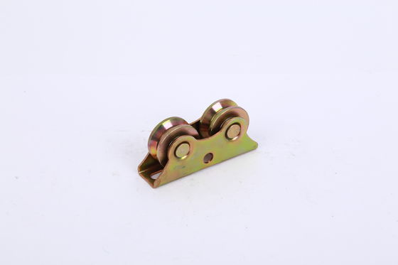 Harga yang bagus heavy duty double bearings two-wheels sliding gate sliding gate roller wheel metal accessories on line