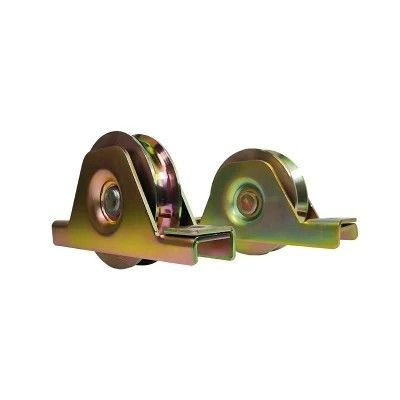 Harga yang bagus Steel Sliding Gate Wheels Heavy-Duty Steel Gate Roller with Spring on line