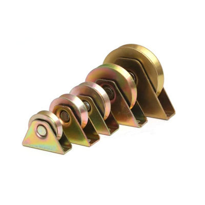 Harga yang bagus Trapezoidal Triangular Wheel Pulley Roller for Sliding Gate Door on line